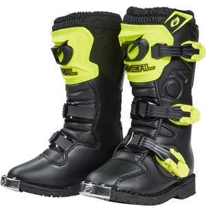 Παιδικές Μπότες Motocross O'Neal Rider PRO Μαύρες-Φθορίζουσες Κίτρινες