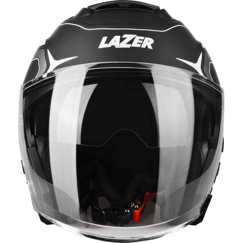 Ανοιχτό κράνος μοτοσικλέτας Lazer Tango Hexa μαύρο και λευκό