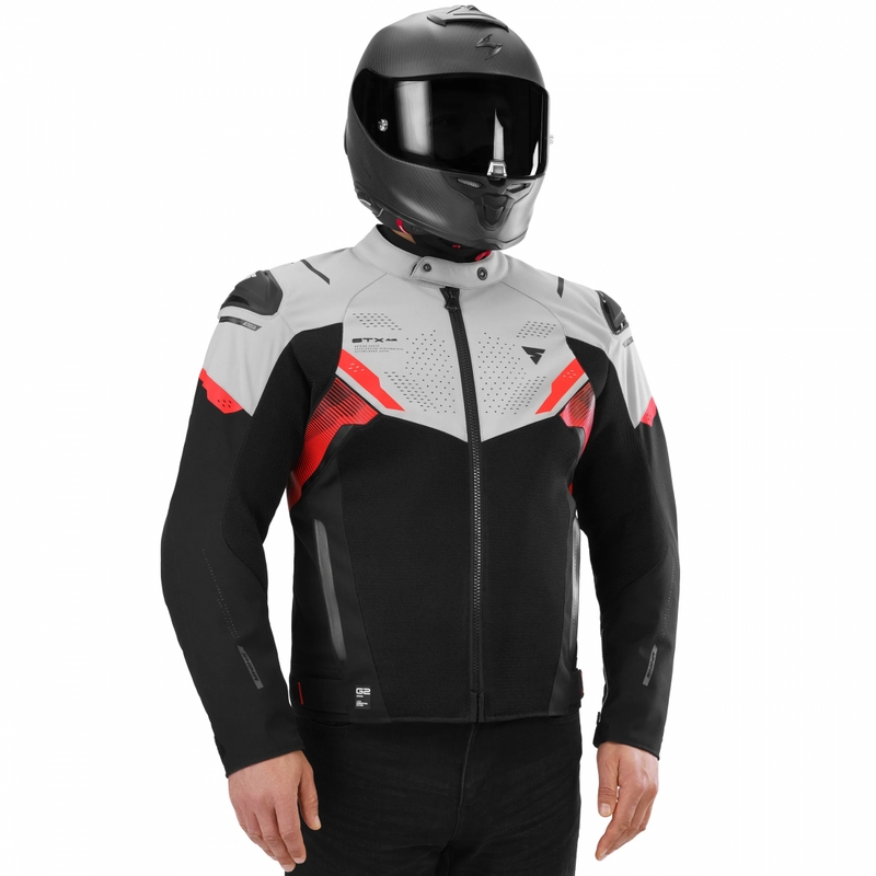 Μπουφάν μοτοσικλέτας Shima STX Air γκρι-κόκκινο