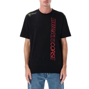 Μπλούζα Ducati Corse Monster Energy με λογότυπο, μαύρο
