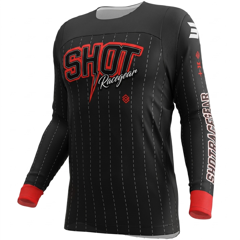 Μαύρη φανέλα μοτοκρός Shot Contact Dawg