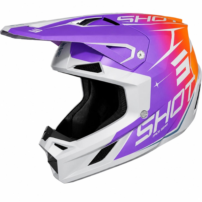 Κράνος μοτοκρός Shot Speed Side ματ μωβ