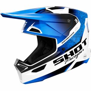 Κράνος Shot Furious Stream για Παιδιά Motocross, Γυαλιστερό Μπλε