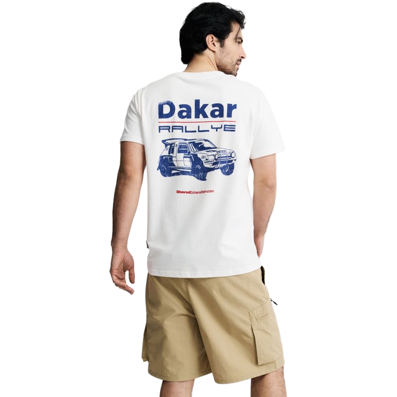 Μπλουζάκι Dakar Car λευκό
