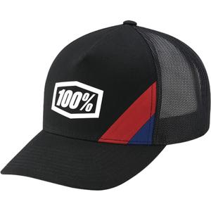 100% Cornestone X-Fit Trucker καπέλο μαύρο
