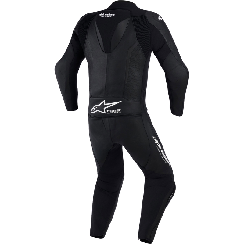 Δερμάτινη φόρμα δύο τεμαχίων Alpinestars GP Force V2, μαύρη-λευκή