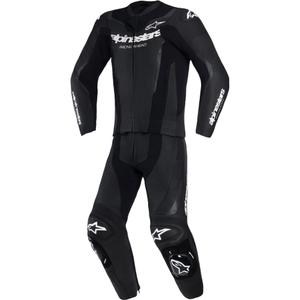 Δερμάτινη φόρμα δύο τεμαχίων Alpinestars GP Force V2, μαύρη-λευκή