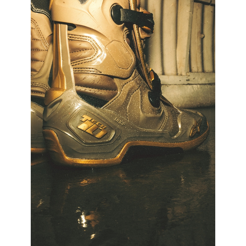 Μπότες Μοτοσικλέτας Alpinestars TECH 10 Limited Edition AIR GOLD Καφέ Χρυσό