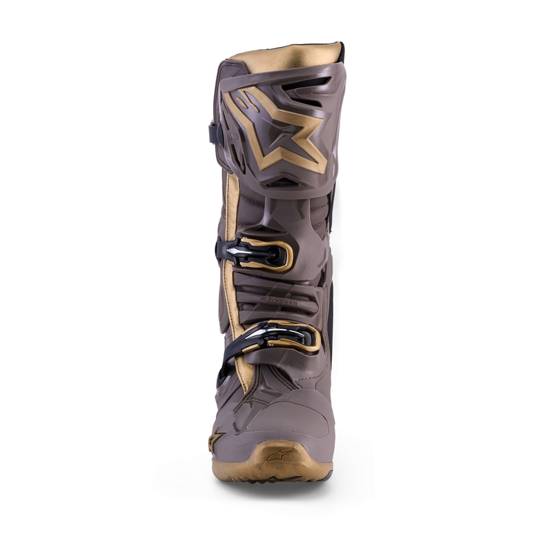 Μπότες Μοτοσικλέτας Alpinestars TECH 10 Limited Edition AIR GOLD Καφέ Χρυσό