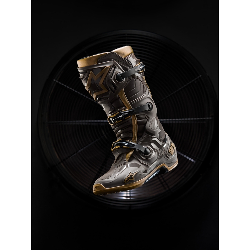 Μπότες Μοτοσικλέτας Alpinestars TECH 10 Limited Edition AIR GOLD Καφέ Χρυσό
