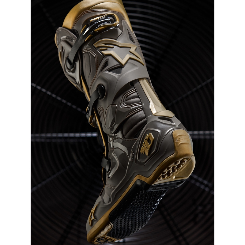 Μπότες Μοτοσικλέτας Alpinestars TECH 10 Limited Edition AIR GOLD Καφέ Χρυσό