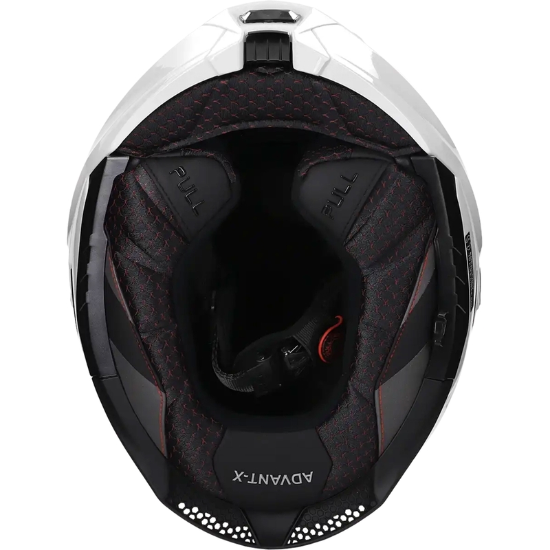 LS2 FF901 Advant X στερεό λευκό πτυσσόμενο κράνος μοτοσικλέτας