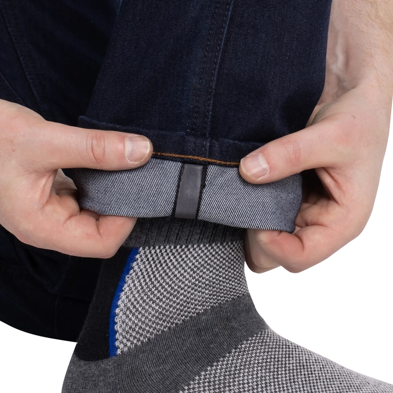 Τζιν μοτοσικλέτας Oxford Marshal AAA Slim Fit, μαύρο
