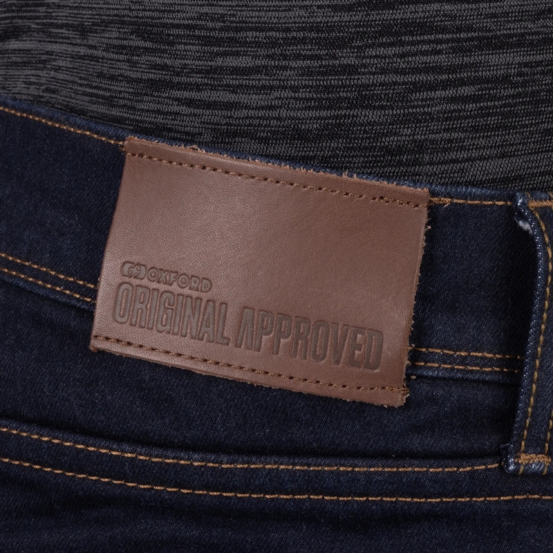 Τζιν μοτοσικλέτας Oxford Marshal AAA Slim Fit, μαύρο