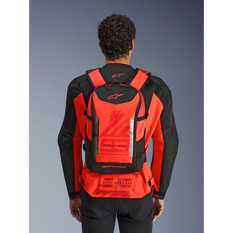 Σακίδιο πλάτης Alpinestars AMP-3 MM93 κόκκινο φθορίου-κόκκινο-μαύρο 17 l