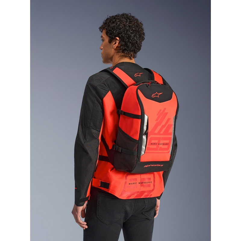 Σακίδιο πλάτης Alpinestars AMP-3 MM93 κόκκινο φθορίου-κόκκινο-μαύρο 17 l