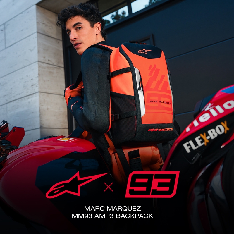 Σακίδιο πλάτης Alpinestars AMP-3 MM93 κόκκινο φθορίου-κόκκινο-μαύρο 17 l