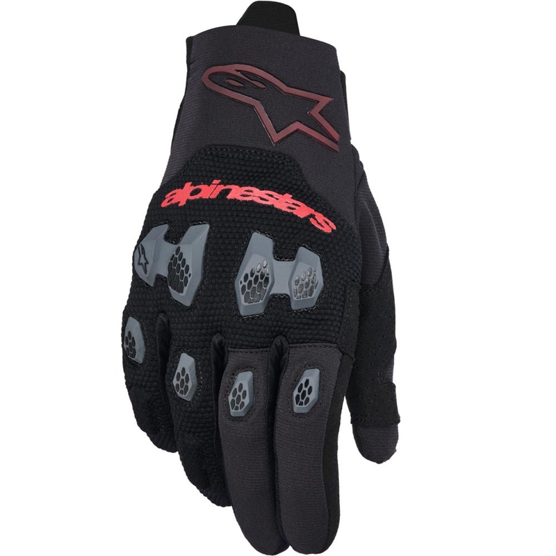 Γάντια motocross Alpinestars PRO-DURA μαύρο-κόκκινο