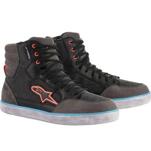 Αδιάβροχες μπότες μοτοσικλέτας Alpinestars J-6 μαύρο-ανθρακί-ανοιχτό μπλε