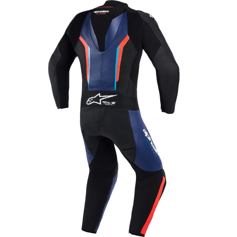 Ολόσωμη φόρμα μοτοσικλέτας Alpinestars GP FORCE V2 μαύρο-μπλε-φλουορ κόκκινο-