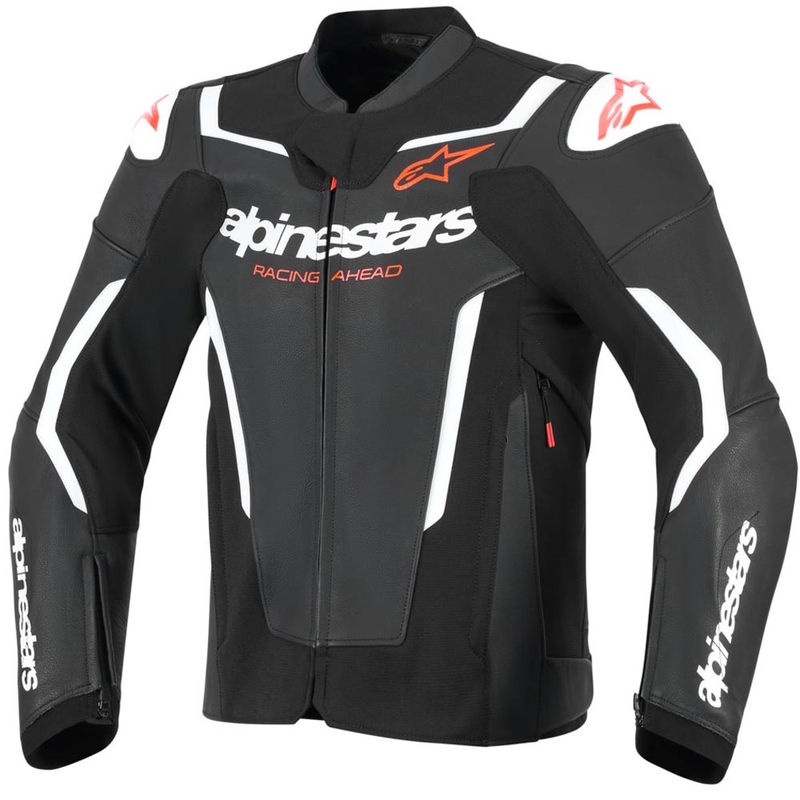 Δερμάτινο μπουφάν μοτοσικλέτας Alpinestars GP Force V2 μαύρο-άσπρο-κόκκινο