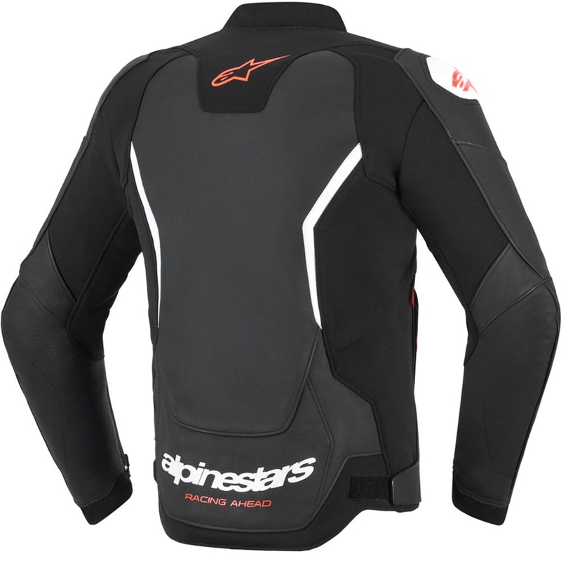 Δερμάτινο μπουφάν μοτοσικλέτας Alpinestars GP Force V2 μαύρο-άσπρο-κόκκινο