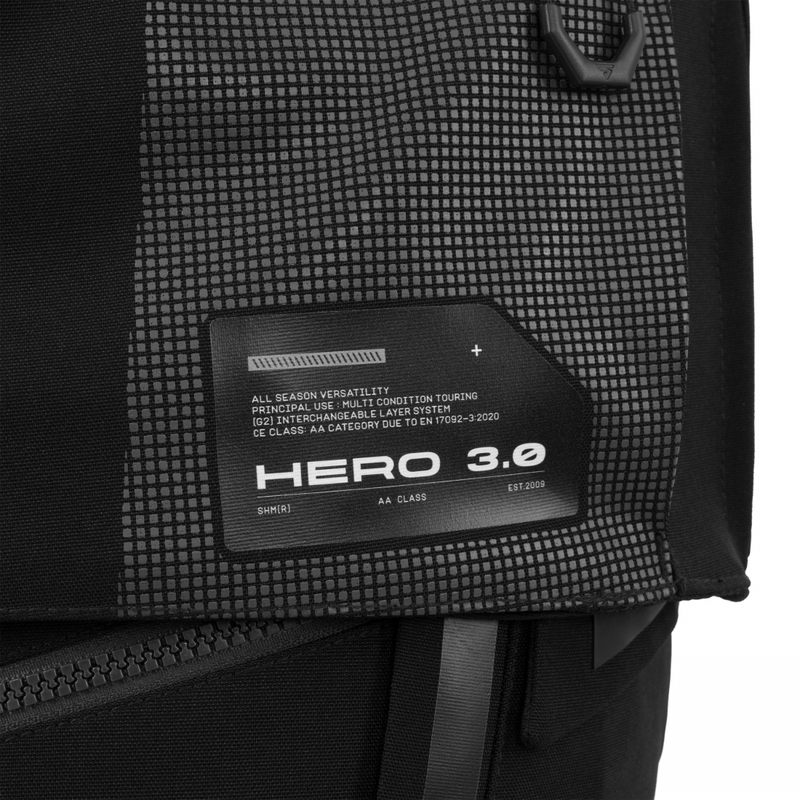Μπουφάν μοτοσικλέτας Shima Hero 3.0 μαύρο