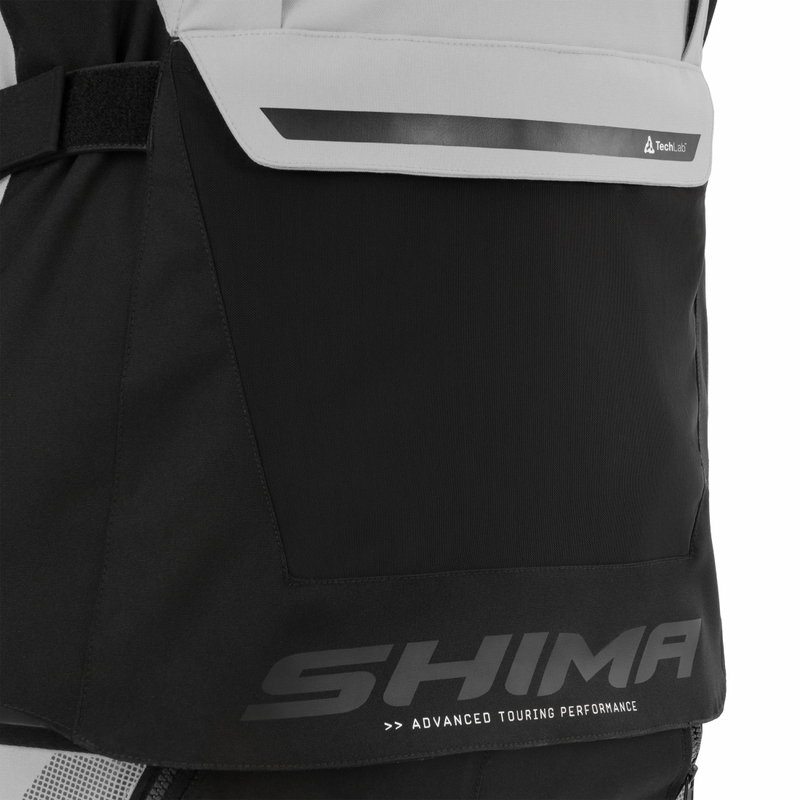 Μπουφάν μοτοσικλέτας Shima Hero 3.0 γκρι-μαύρο