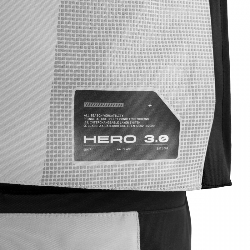 Μπουφάν μοτοσικλέτας Shima Hero 3.0 γκρι-φλουορ κίτρινο