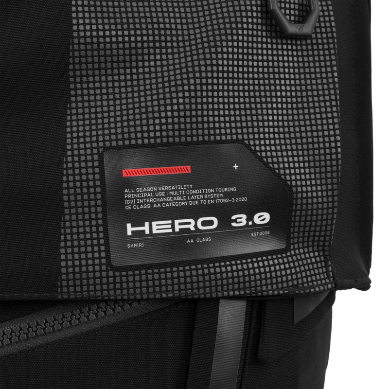 Μπουφάν μοτοσικλέτας Shima Hero 3.0 γκρι-κόκκινο