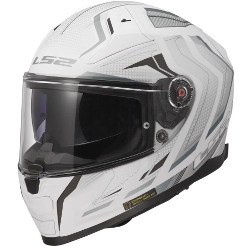 Κράνος μοτοσικλέτας full-face LS2 FF811 Vector II Alizer ματ λευκό