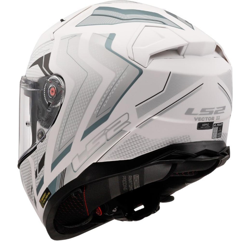 Κράνος μοτοσικλέτας full-face LS2 FF811 Vector II Alizer ματ λευκό