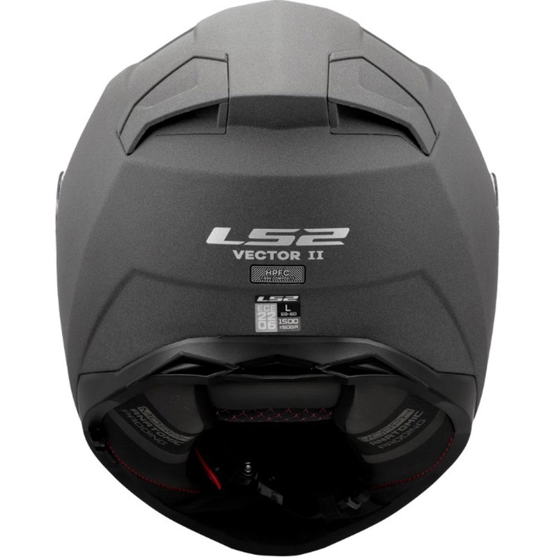 Κράνος μοτοσικλέτας full face LS2 FF811 Vector II Στερεό γκρι σκυροδέματος