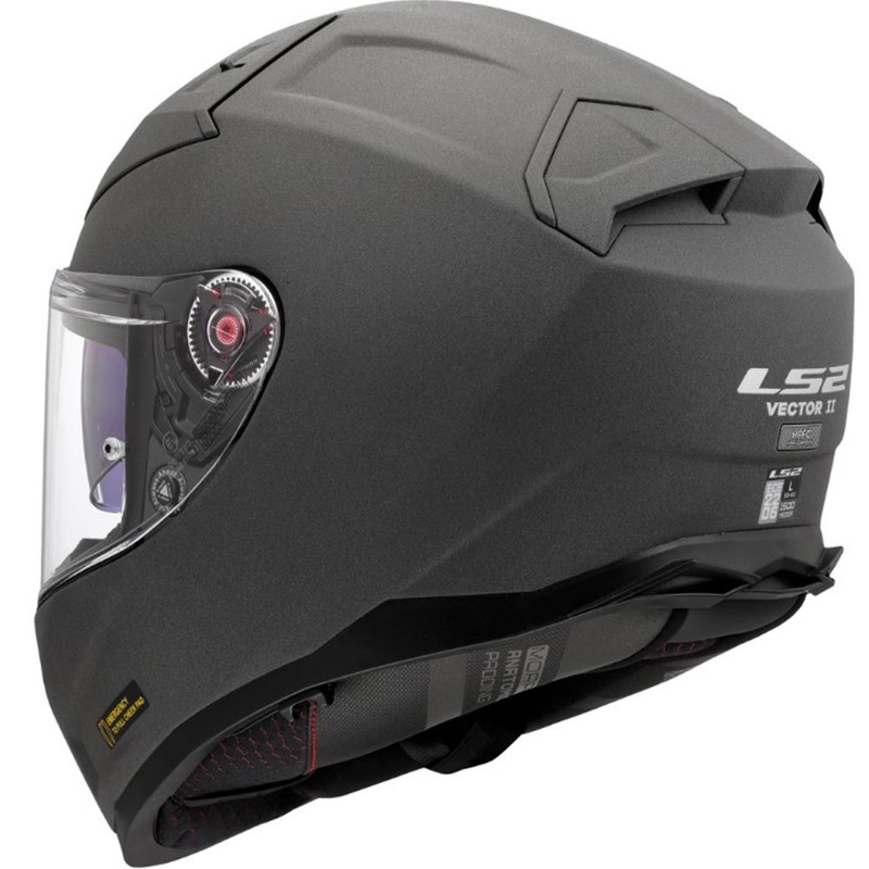 Κράνος μοτοσικλέτας full face LS2 FF811 Vector II Στερεό γκρι σκυροδέματος