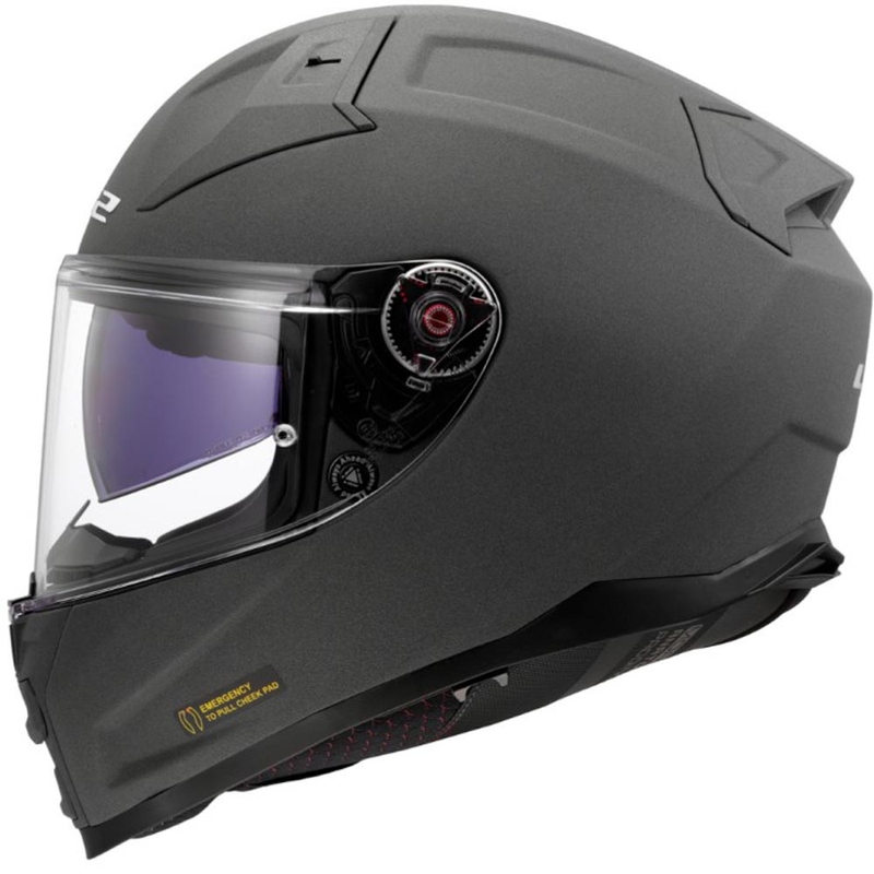 Κράνος μοτοσικλέτας full face LS2 FF811 Vector II Στερεό γκρι σκυροδέματος