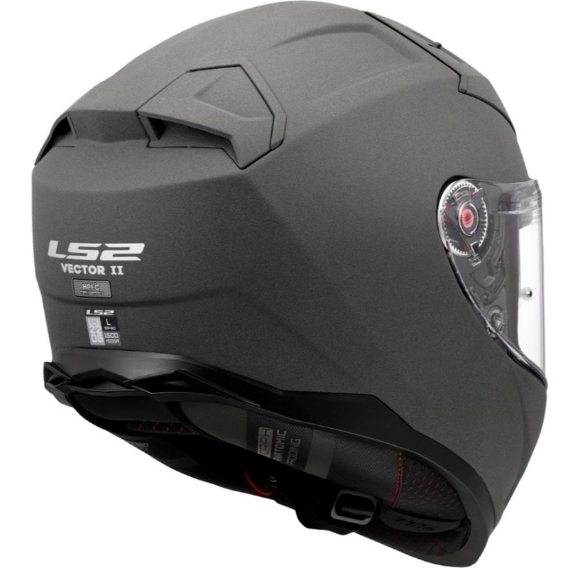 Κράνος μοτοσικλέτας full face LS2 FF811 Vector II Στερεό γκρι σκυροδέματος