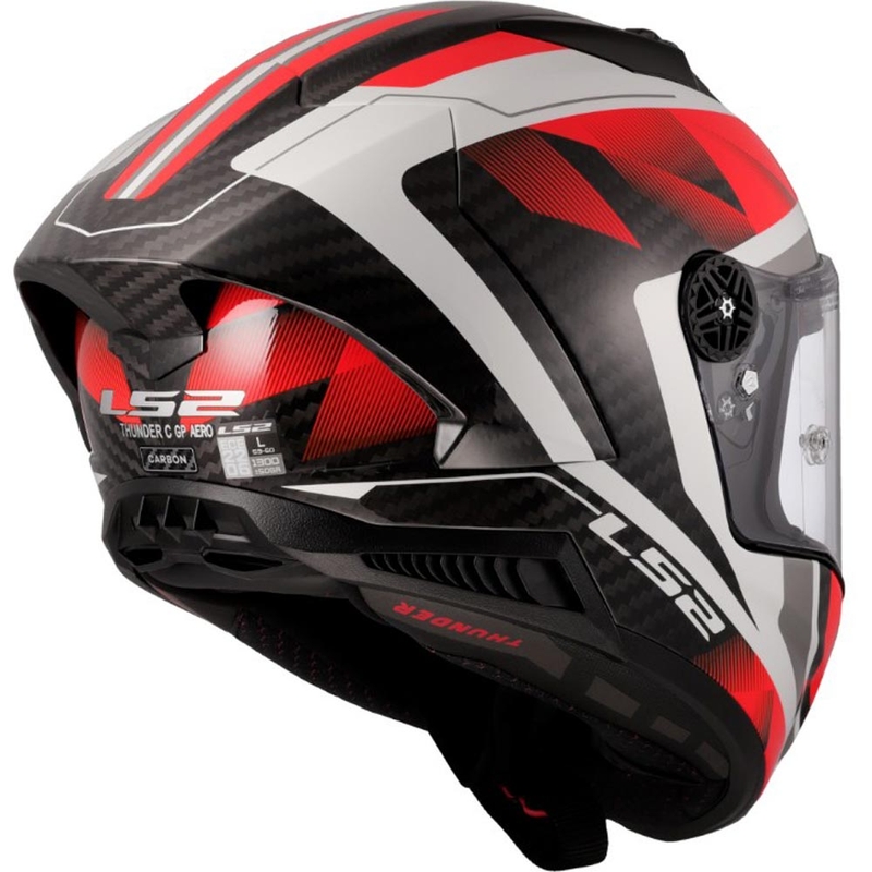 Κράνος μοτοσικλέτας full face LS2 FF805 Thunder C GP Aero Raute λευκό-κόκκινο