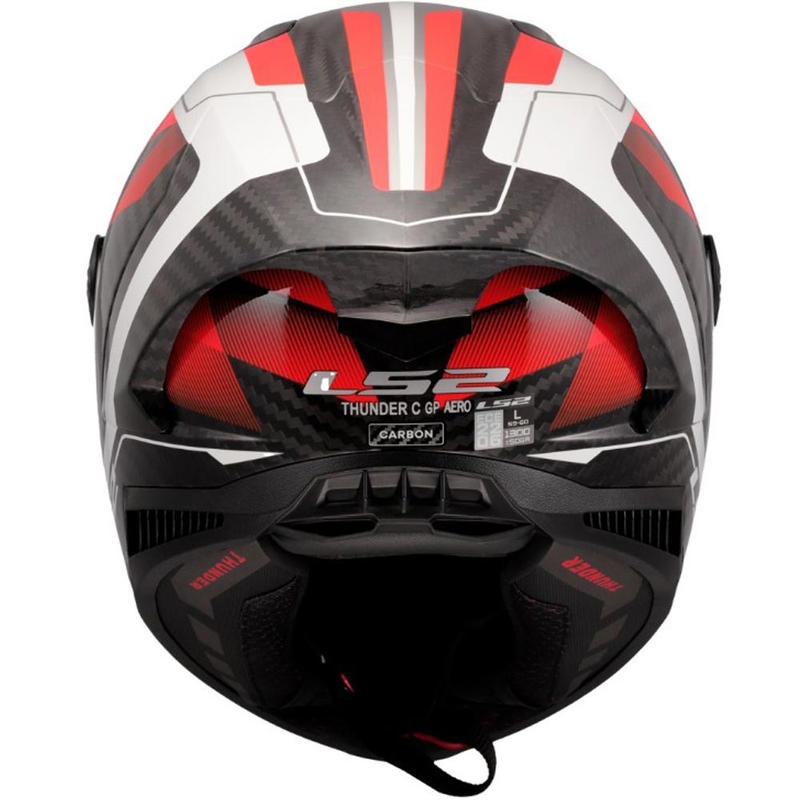 Κράνος μοτοσικλέτας full face LS2 FF805 Thunder C GP Aero Raute λευκό-κόκκινο