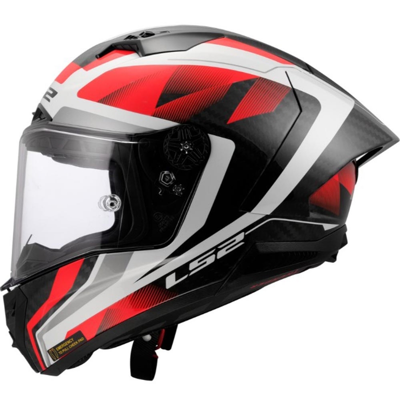 Κράνος μοτοσικλέτας full face LS2 FF805 Thunder C GP Aero Raute λευκό-κόκκινο