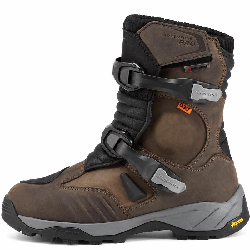 Μπότες μοτοσικλέτας Forma Adventure PRO χαμηλές, καφέ