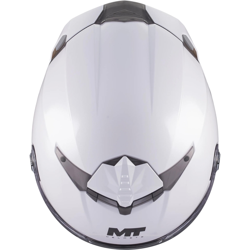 Κράνος μοτοσικλέτας full face MT Thunder 4 R Pure A0 λευκό