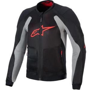 Μπουφάν μοτοσικλέτας Alpinestars TROOP-AIR PRO μαύρο-ανοιχτό γκρι-κόκκινο