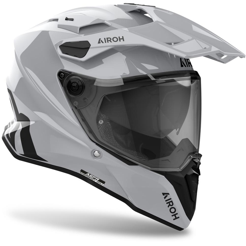 Κράνος Airoh Commander 2 Color Enduro, γυαλιστερό γκρι