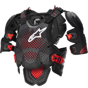 Προστατευτικό σώματος Alpinestars A-10 2 μαύρο-ανθρακί-κόκκινο
