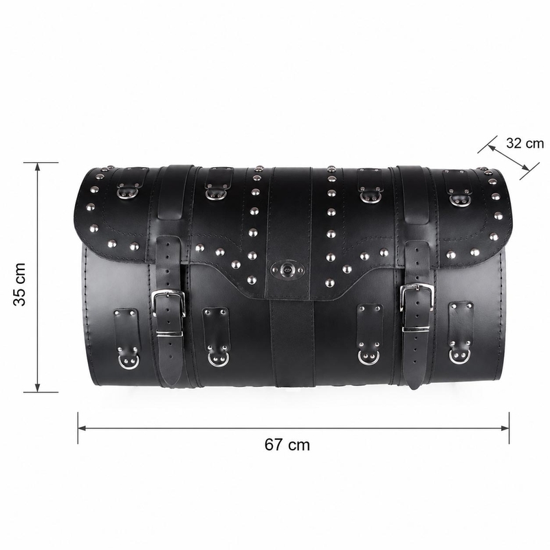 Chopper RSA-16B δερμάτινη θήκη μοτοσικλέτας με κλειδαριά