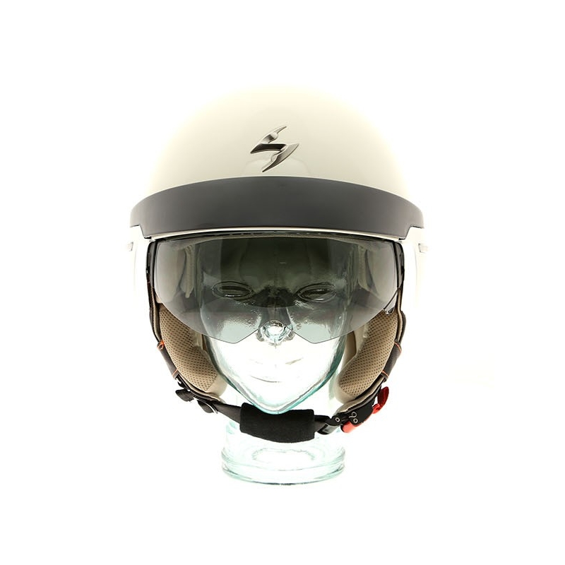 Přilba na motorku Scorpion EXO-100 Padova II béžová výprodej