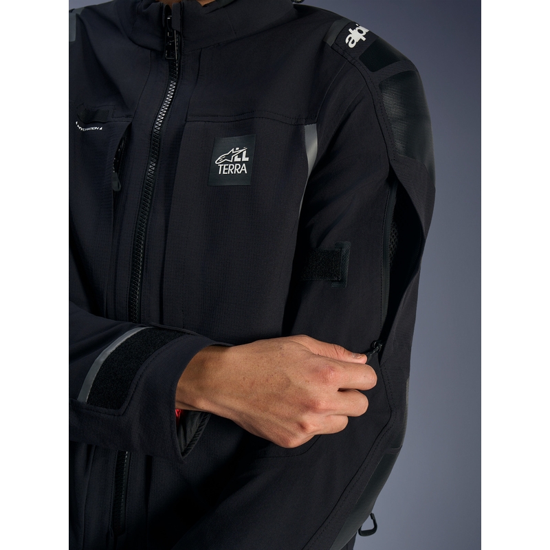 Μπουφάν μοτοσικλέτας Alpinestars Andes PRO Drystar XF μαύρο-σκούρο γκρι