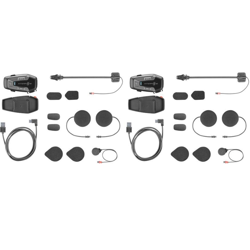 Ακουστικά Bluetooth Interphone U-COM6R - Δίδυμο πακέτο