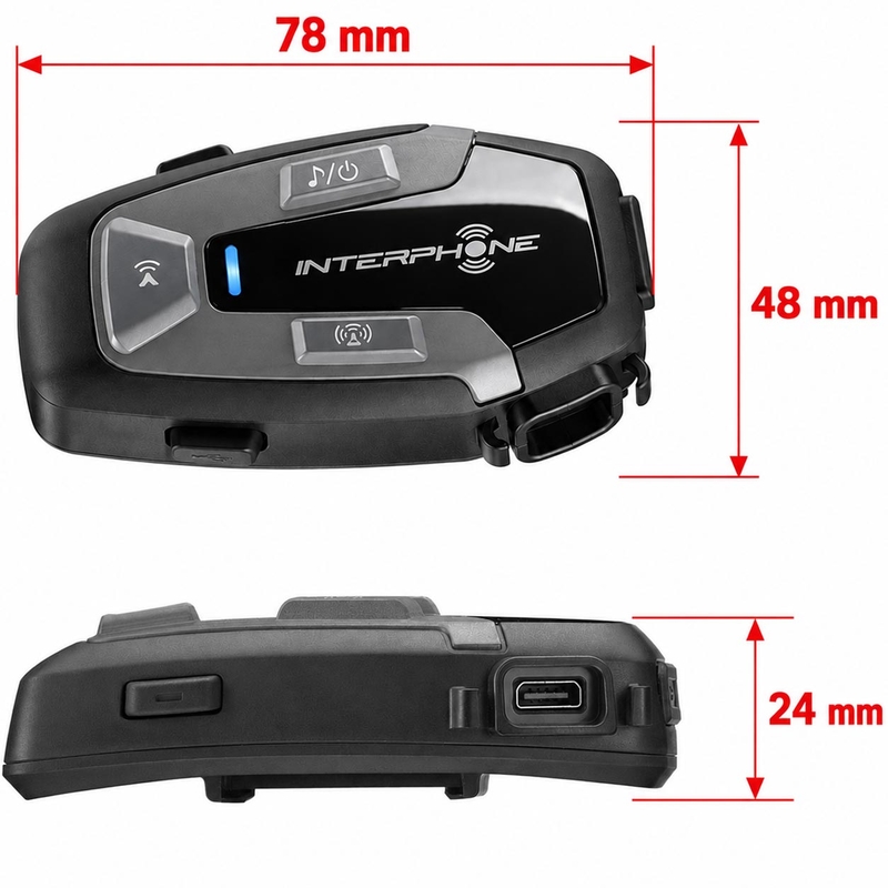 Ακουστικά Bluetooth Interphone U-COM6R - Δίδυμο πακέτο