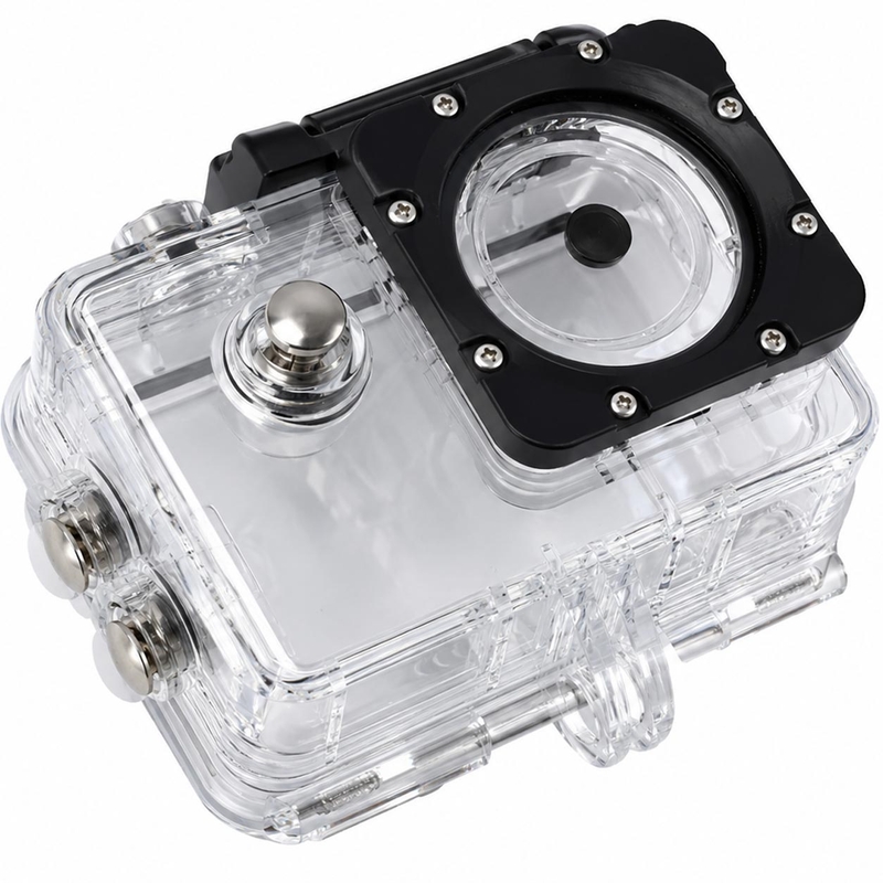 Αδιάβροχη θήκη για την κάμερα δράσης MaxTo Action Cam 5K, διαφανής